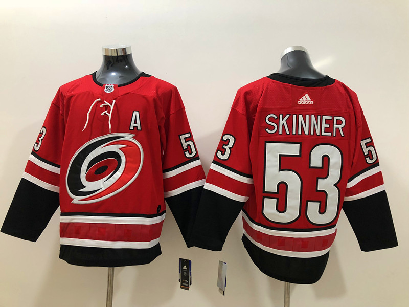 Men's Carolina Hurricanes Jeff Skinner #53 Red Home Breakaway Jersey